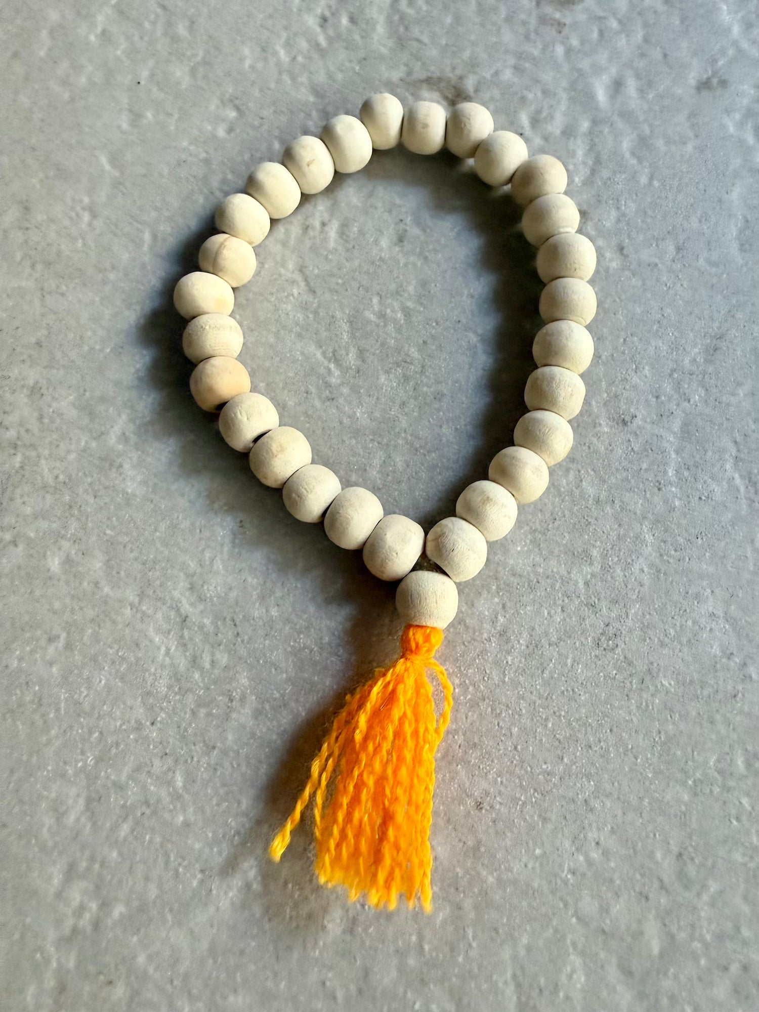 Wooden Bracelet with Tassel