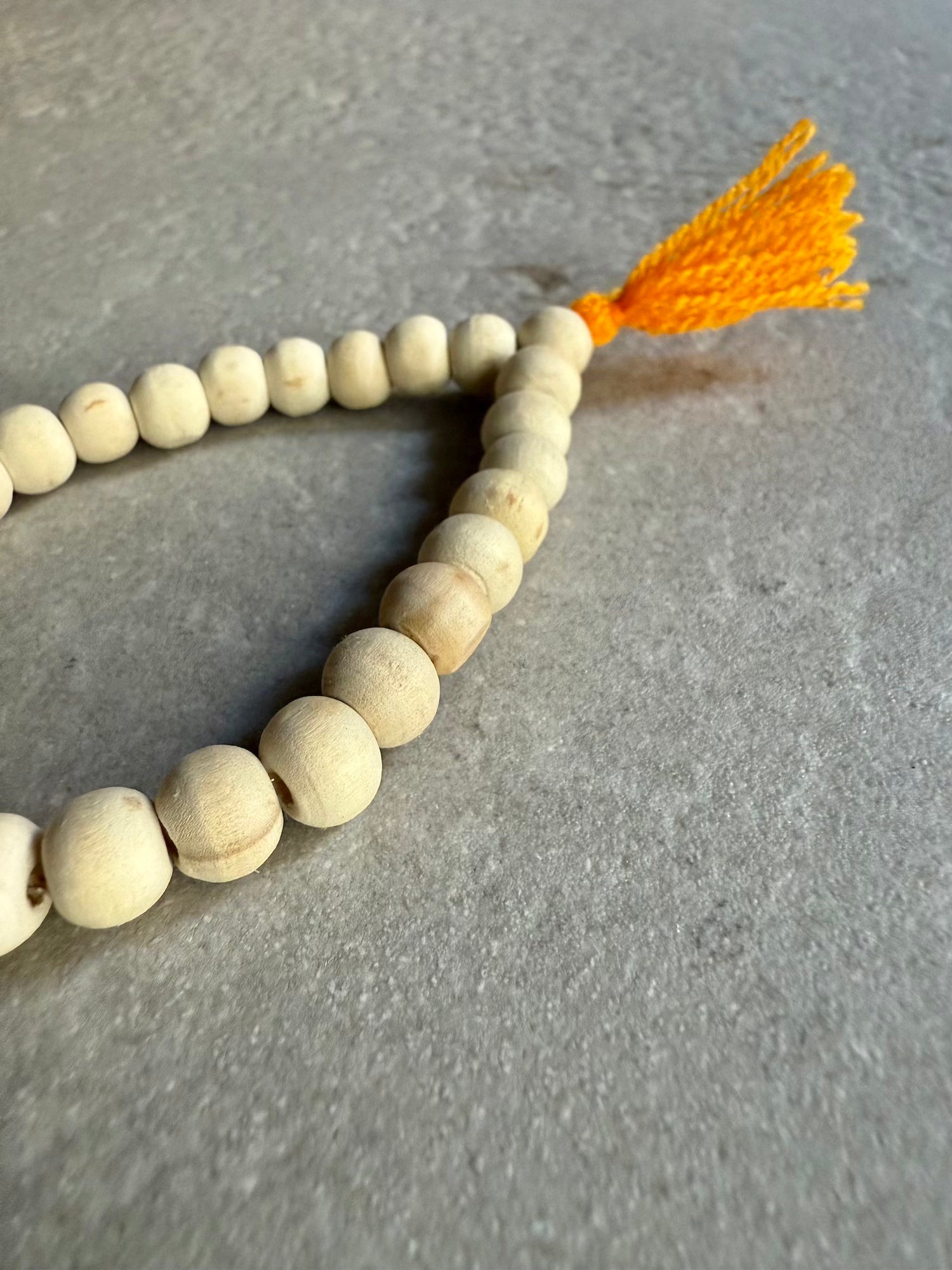 Wooden Bracelet with Tassel