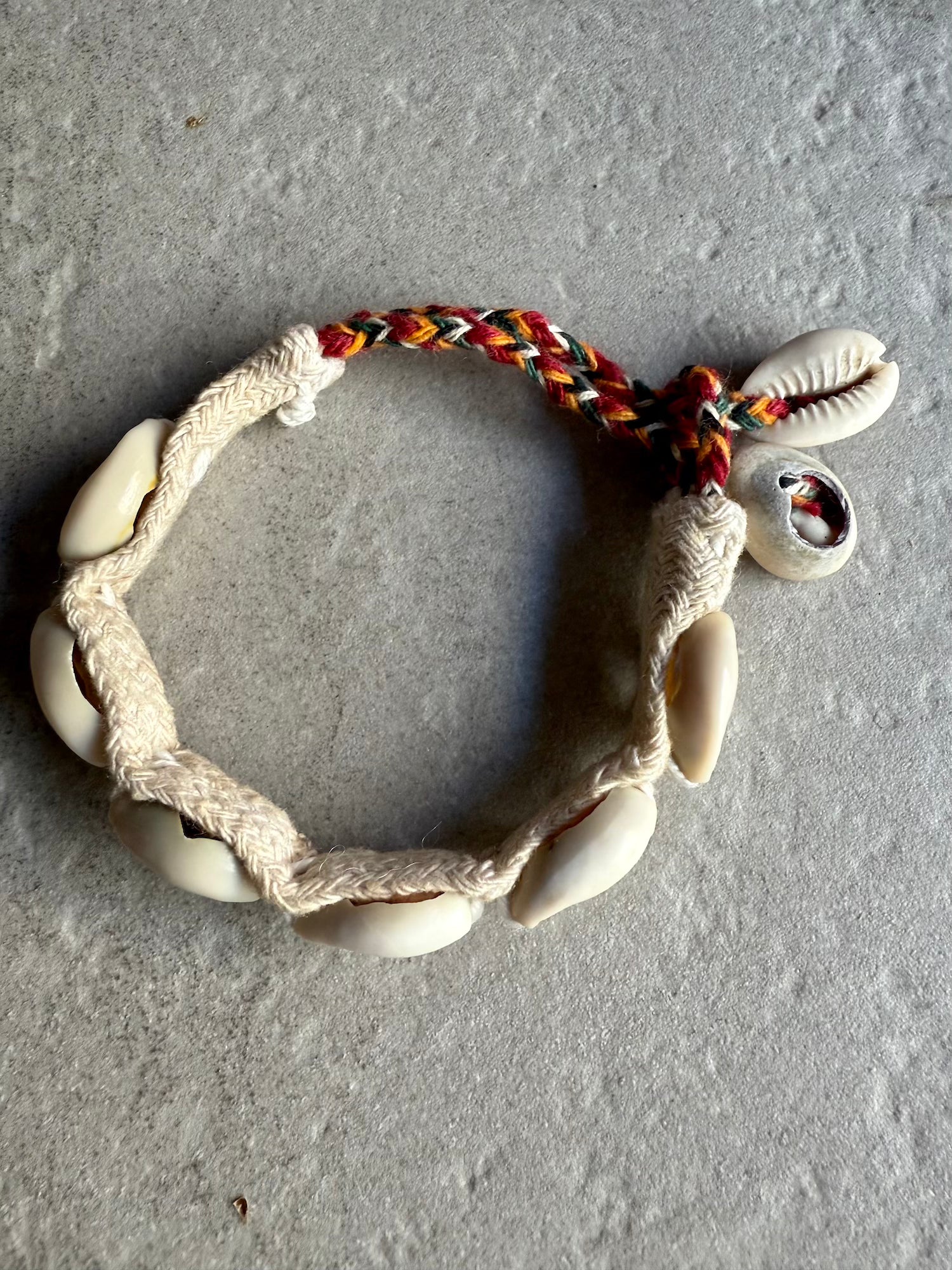 Baba Shell Anklet - White