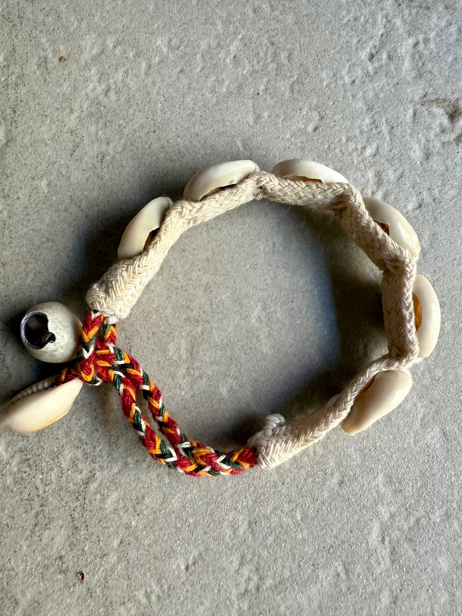 Baba Shell Anklet - White