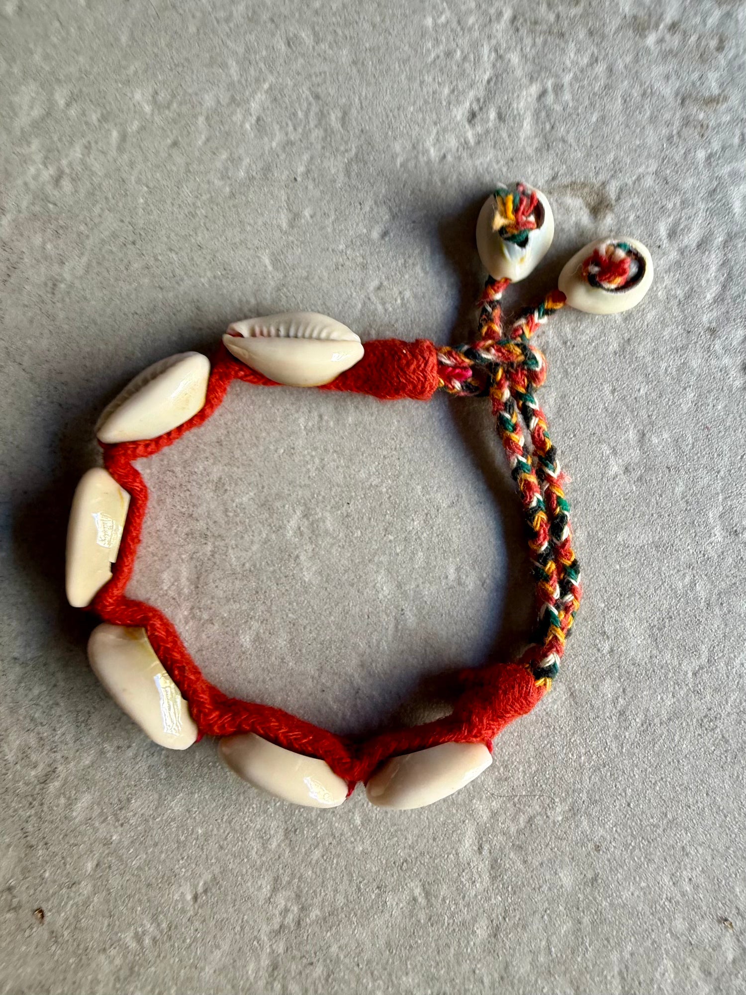 Baba Shell Anklet - Orange