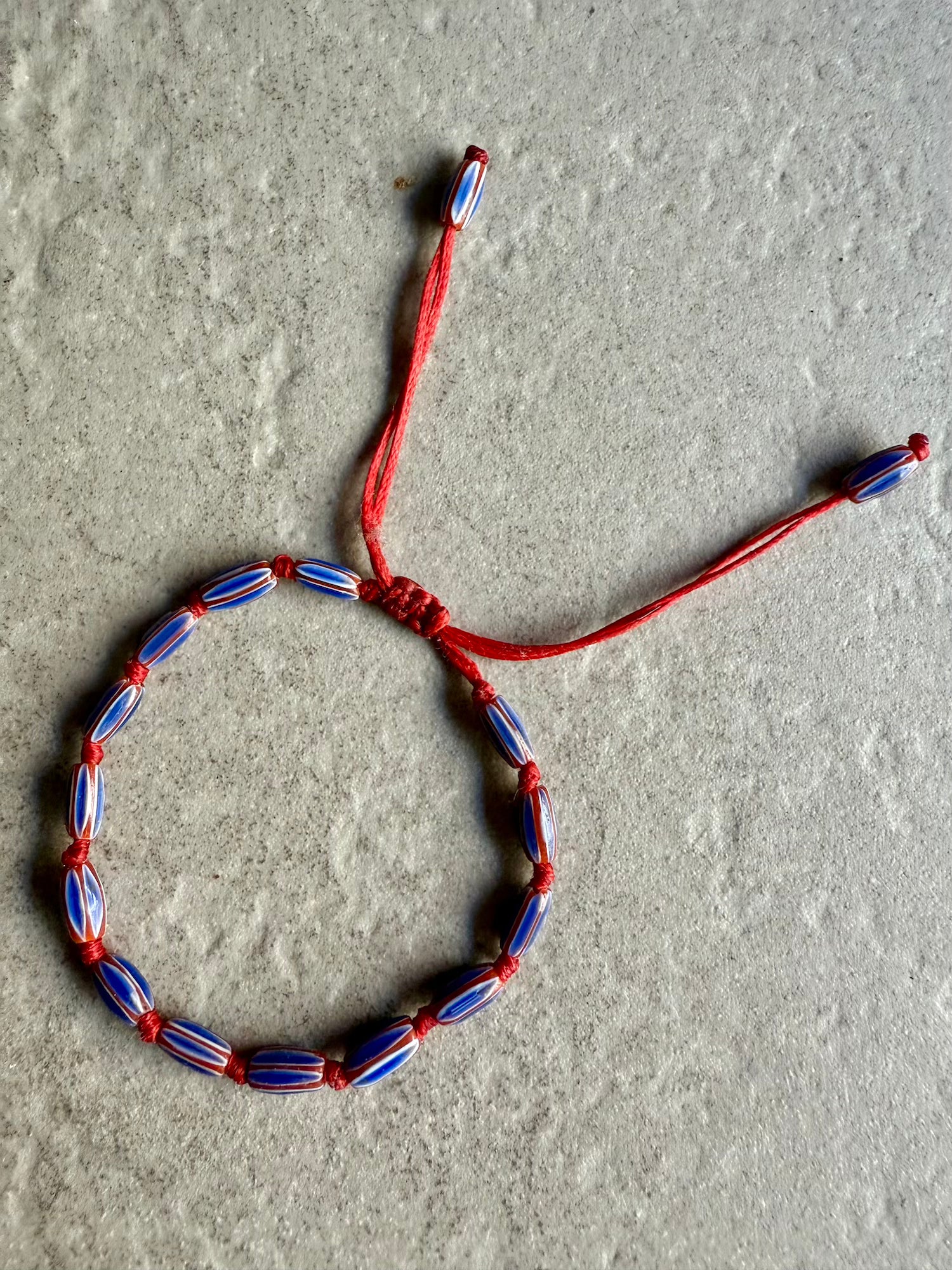 Blue Chevron Bracelet