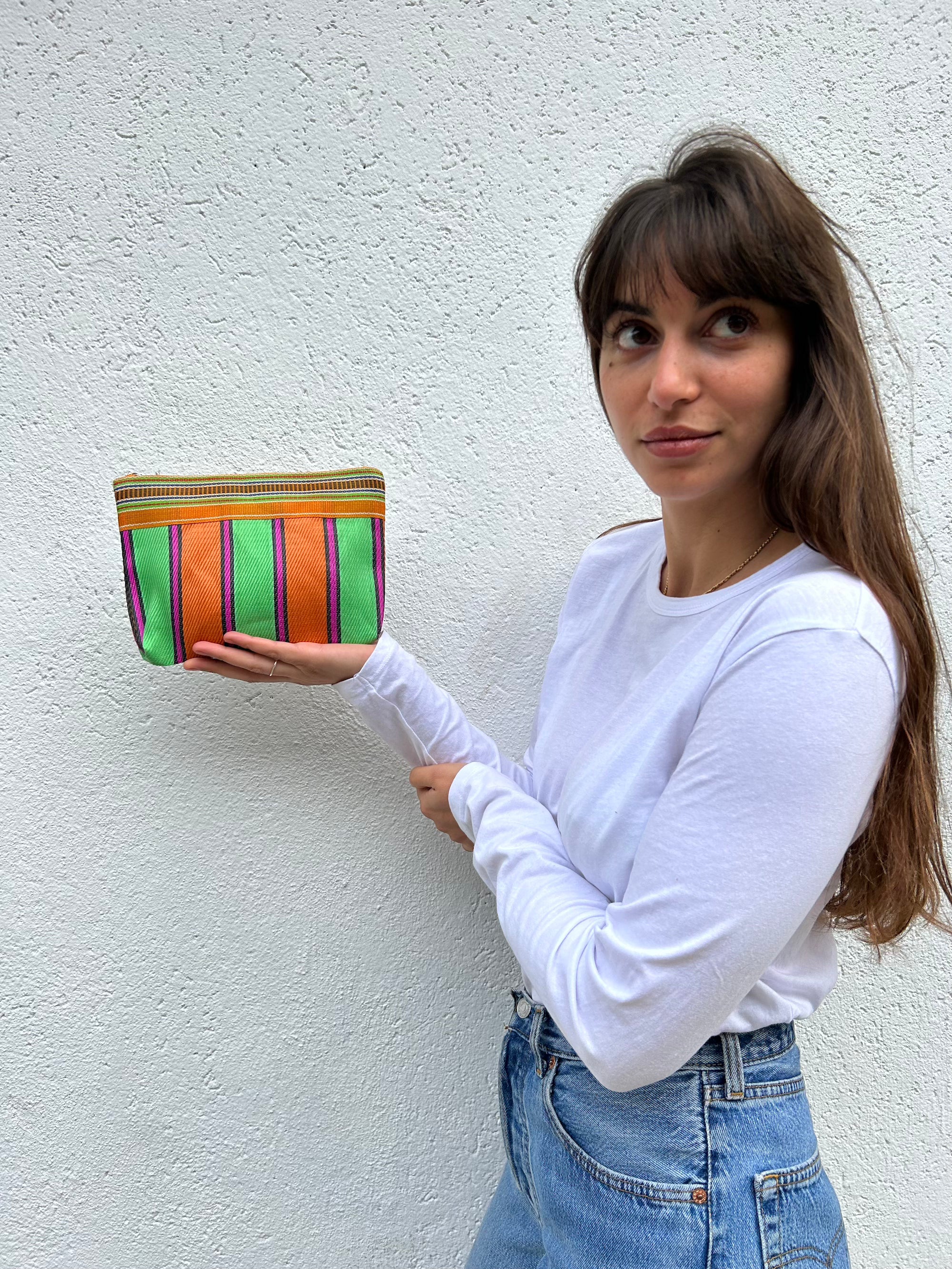 Striped Pouch