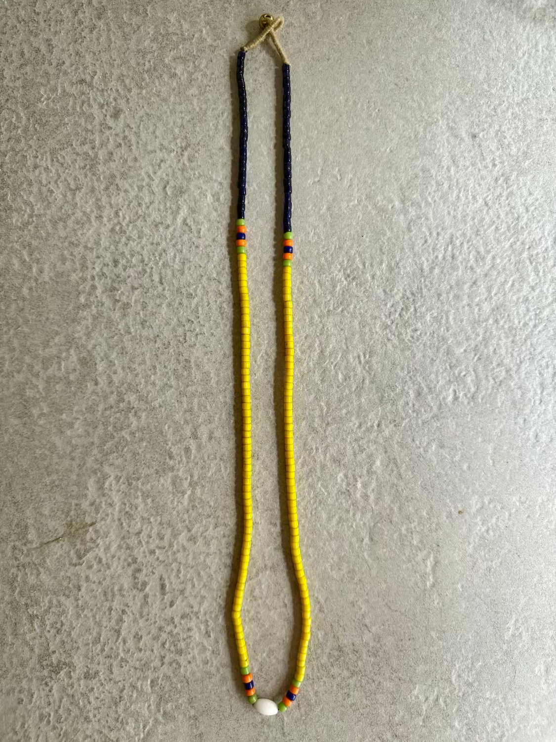 Nagaland Single Necklace - Yellow
