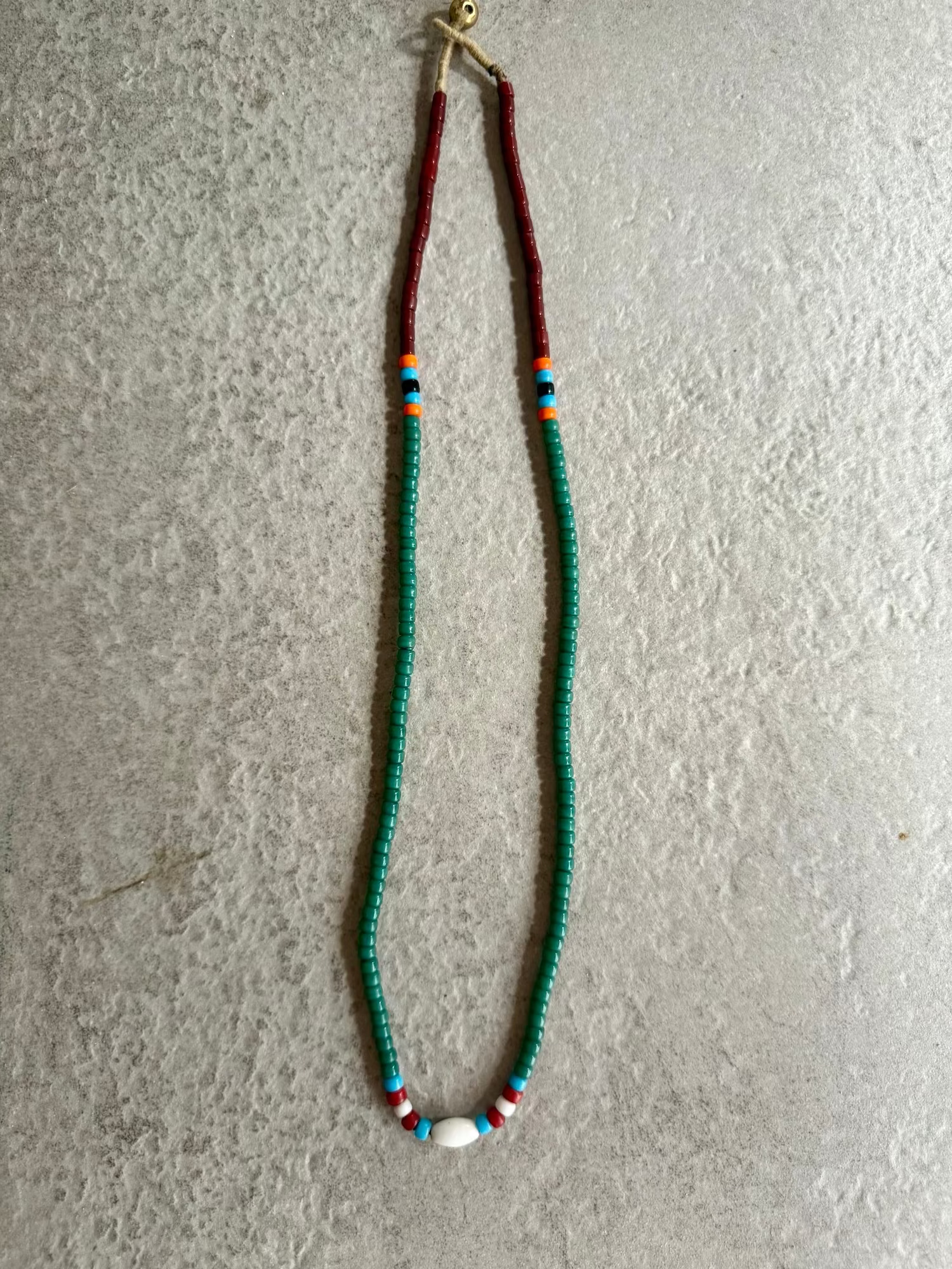 Nagaland Single Necklace - Dark Green