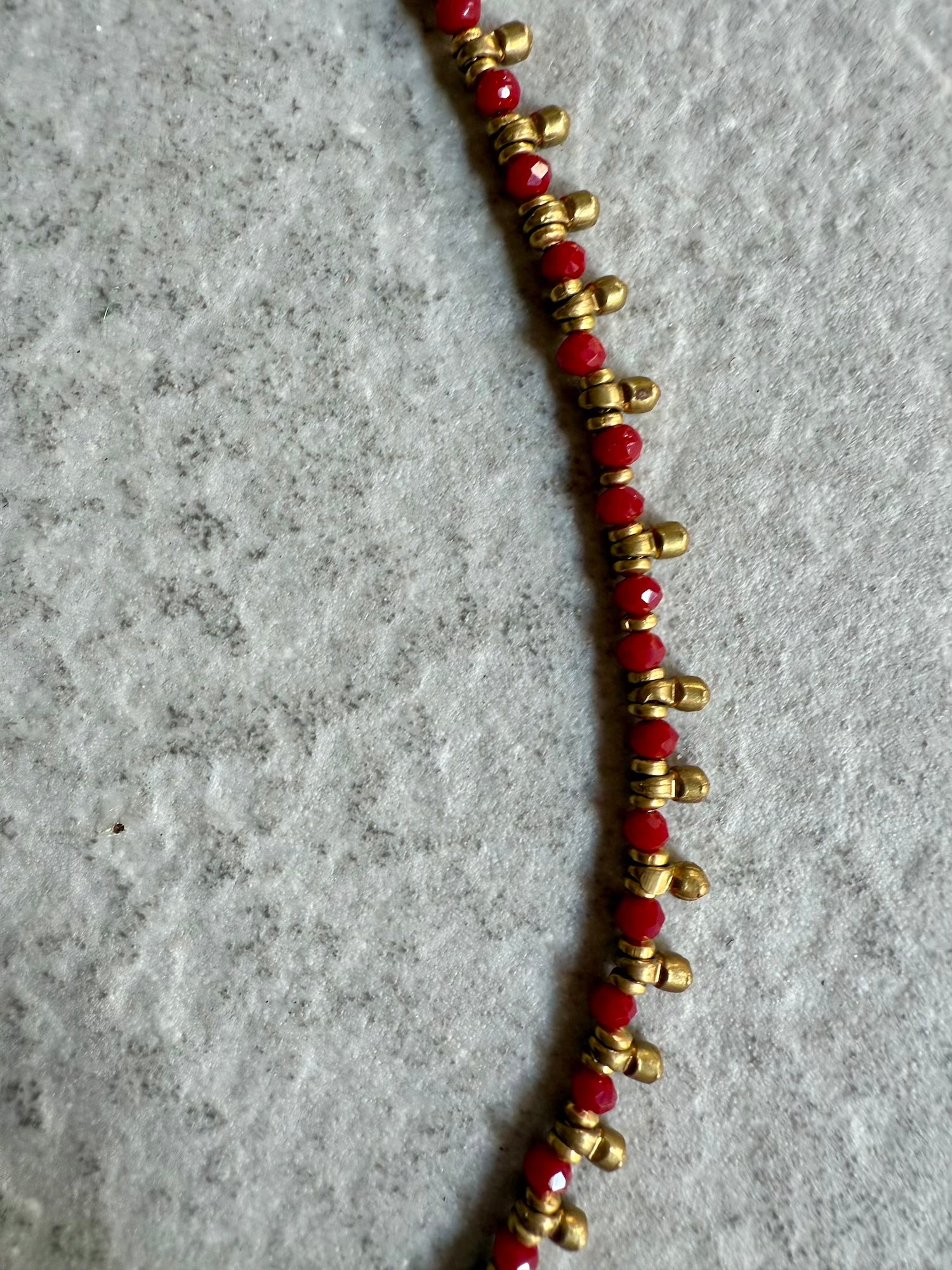 Natasha Rich Necklace (short) - Red