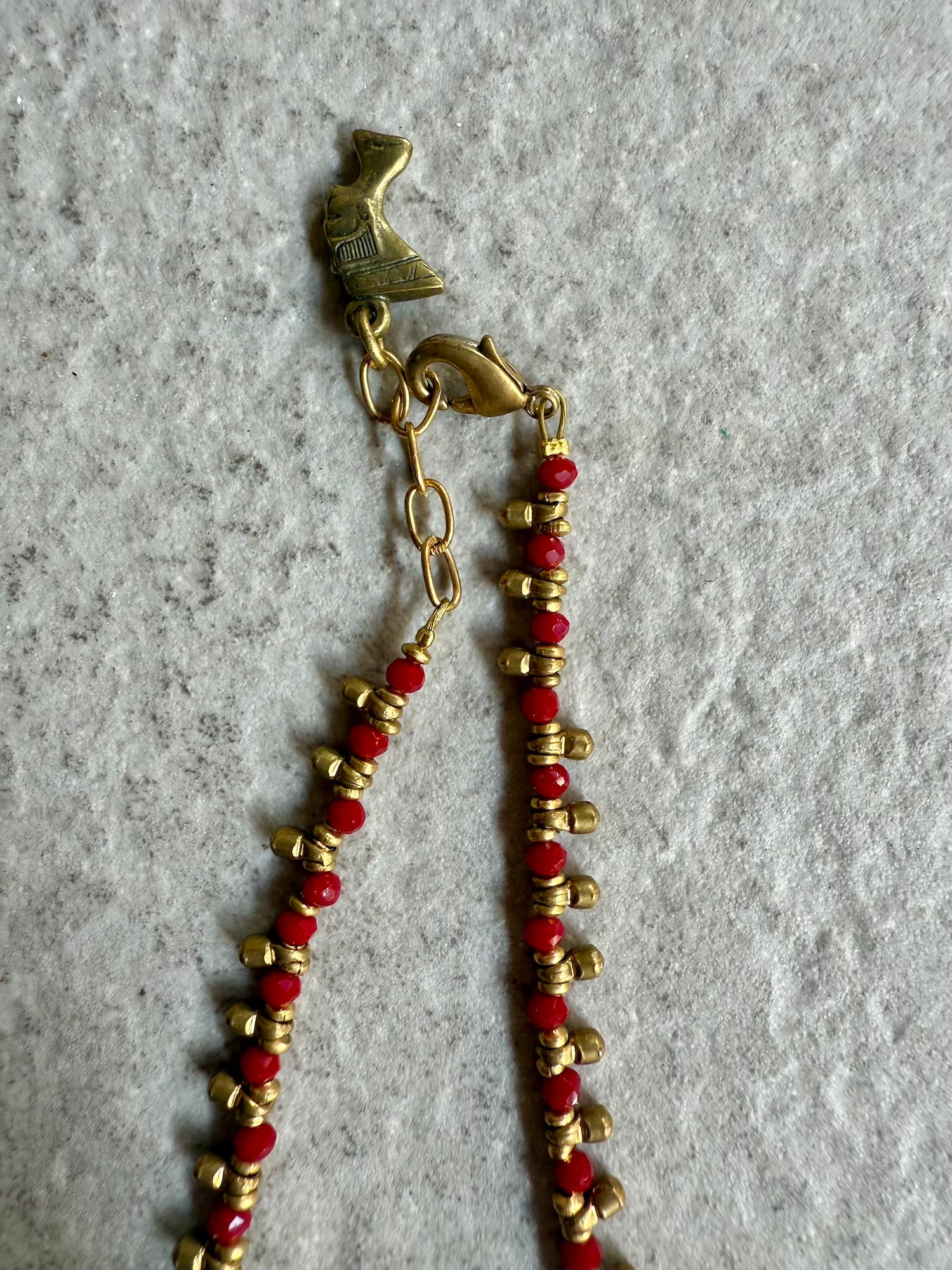 Natasha Rich Necklace (short) - Red