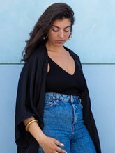 Load image into Gallery viewer, Jet Black Kimono
