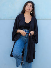 Load image into Gallery viewer, Jet Black Kimono
