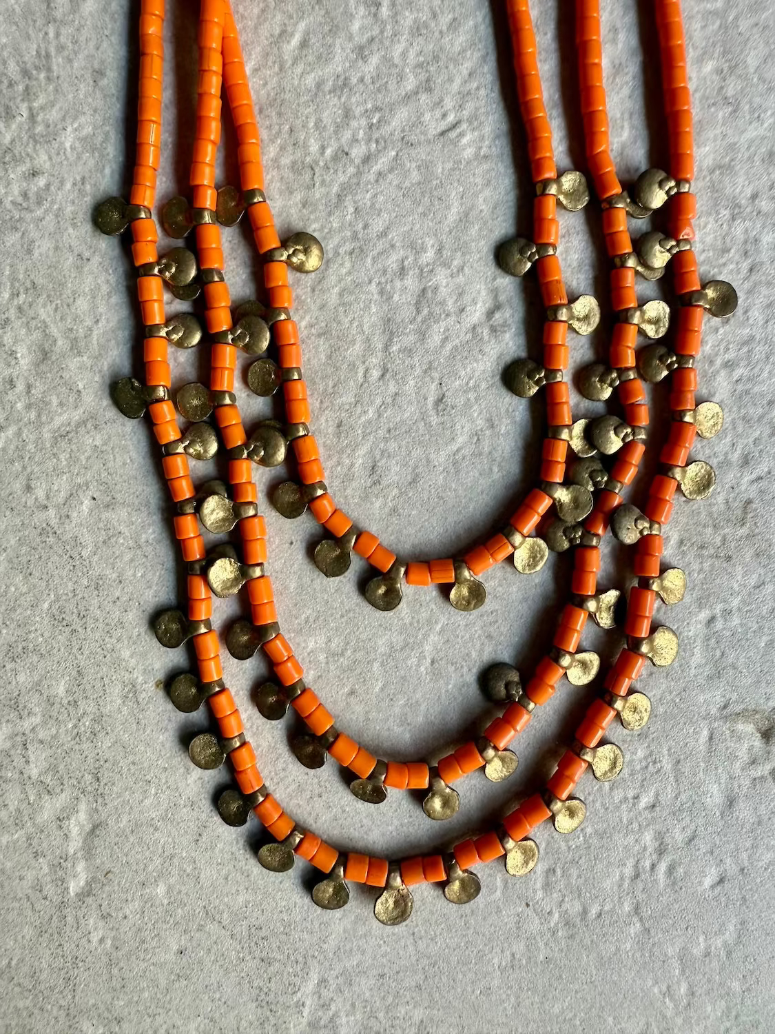 Nagaland Drop Brass Necklace