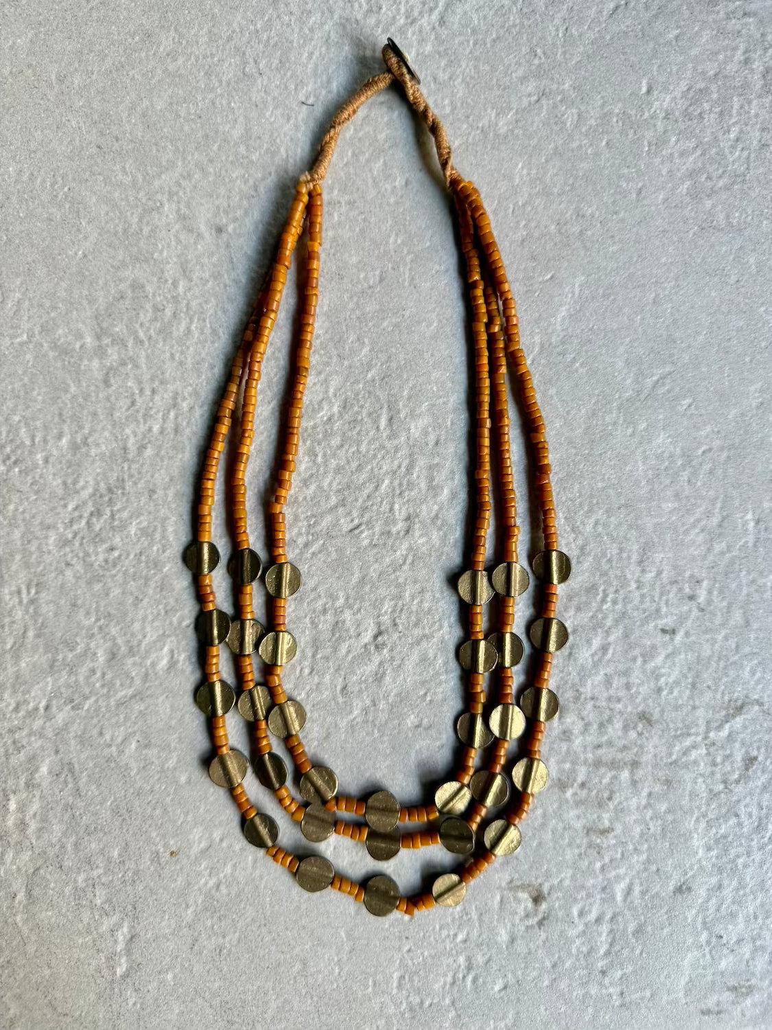 Nagaland Round Brass Necklace