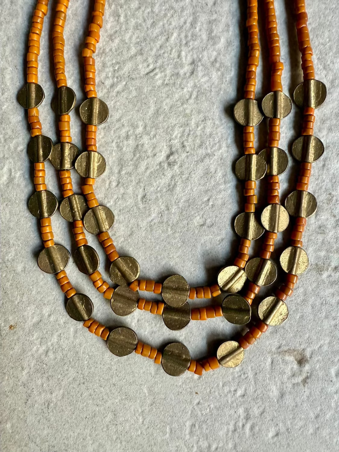 Nagaland Round Brass Necklace