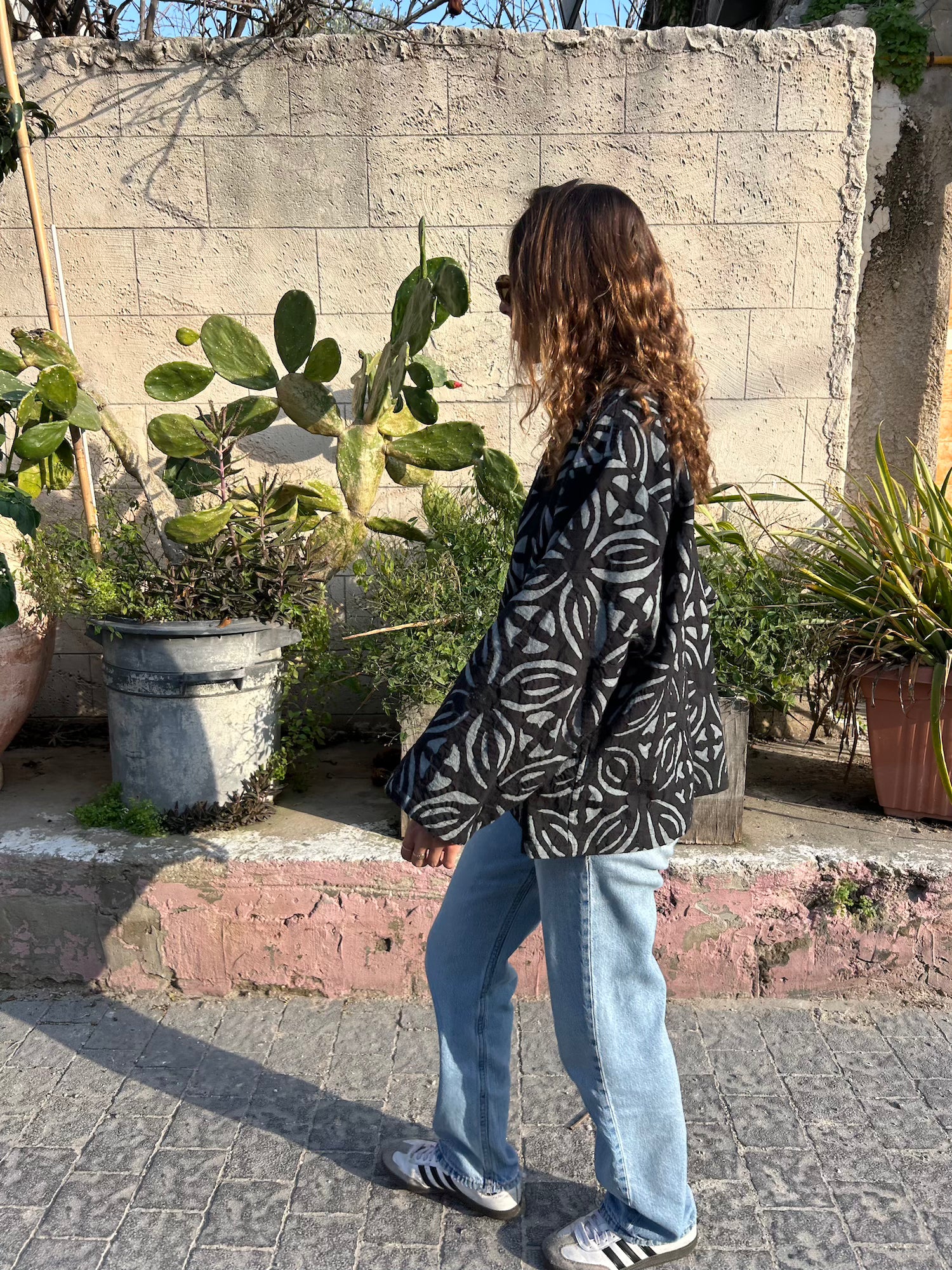 Black Cotton Adina Jacket