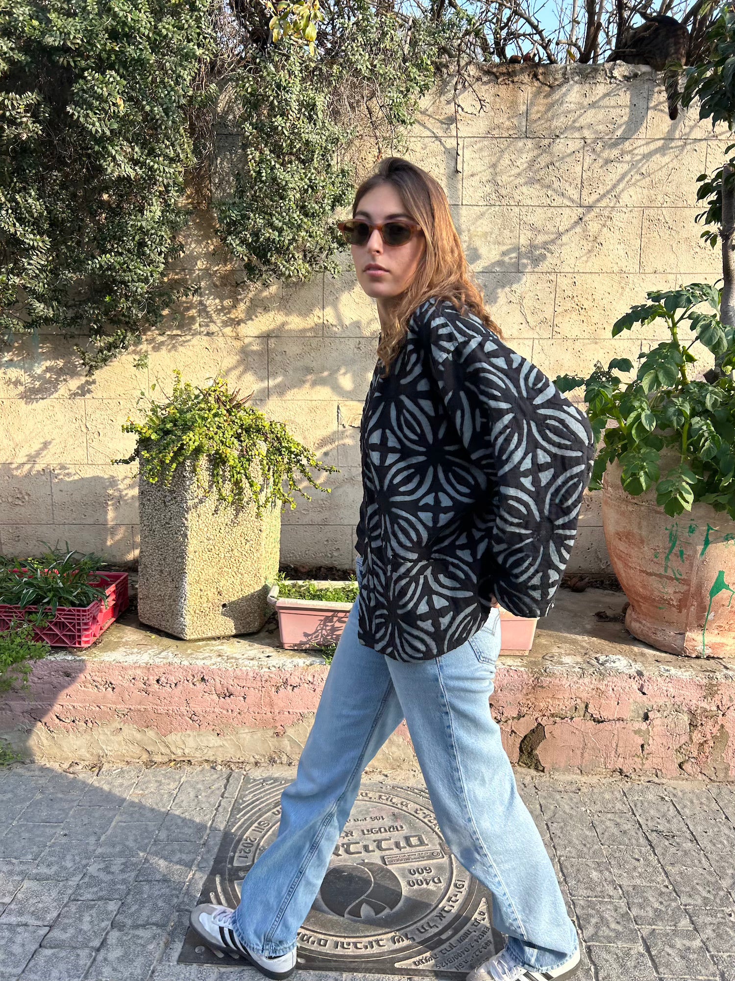 Black Cotton Adina Jacket