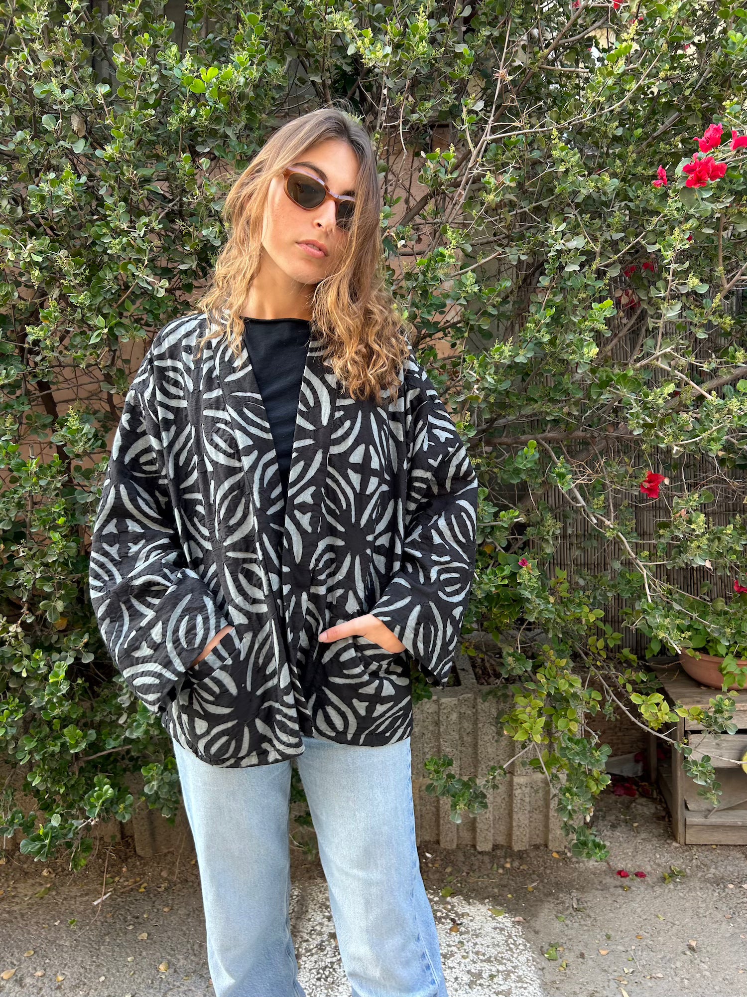 Black Cotton Adina Jacket
