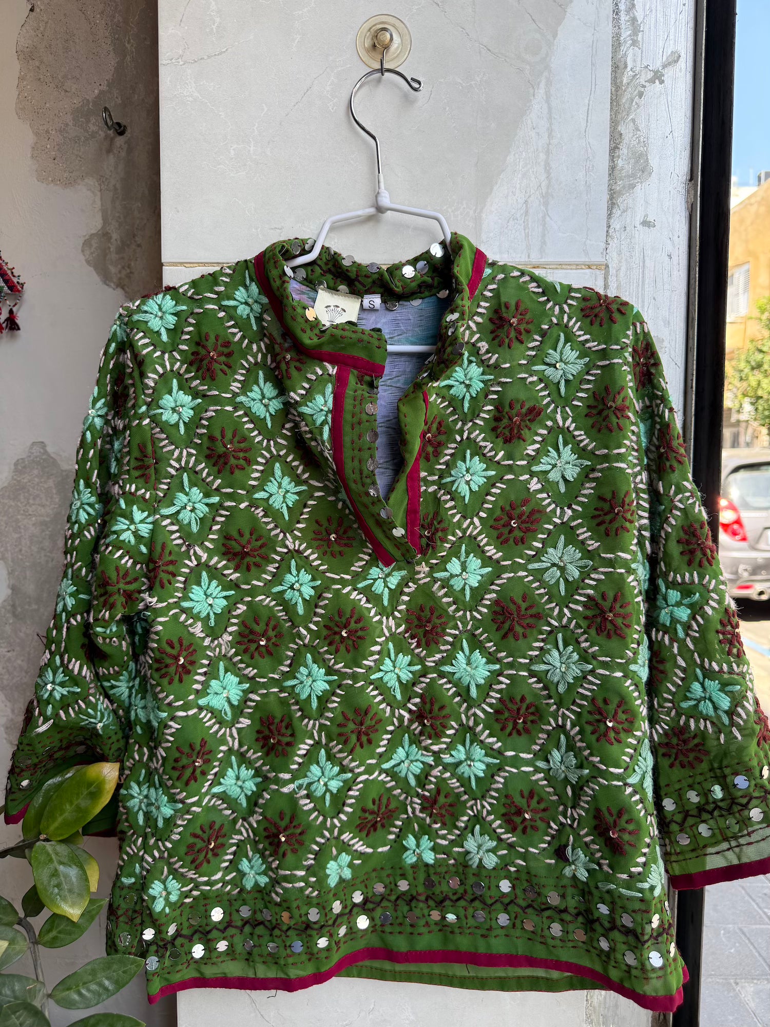 Petite Embroidered Blouse