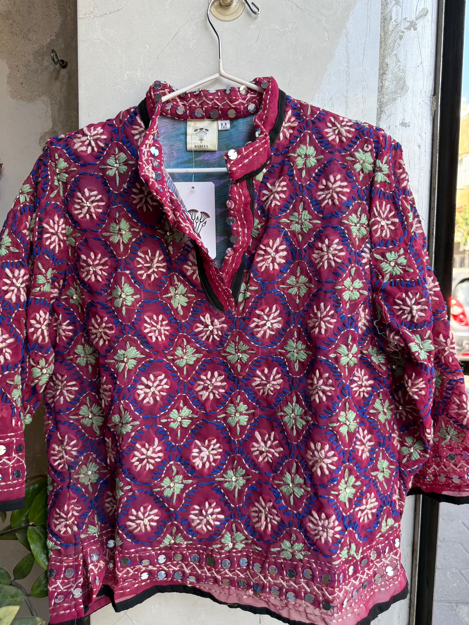 Petite Embroidered Blouse