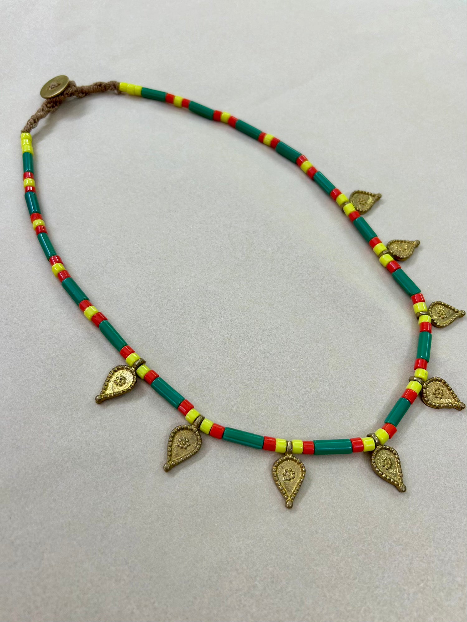 Green Tribal Necklace