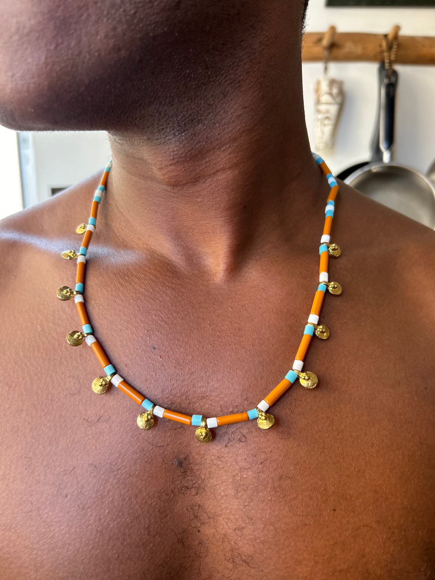 Blue Camel Tribal Necklace