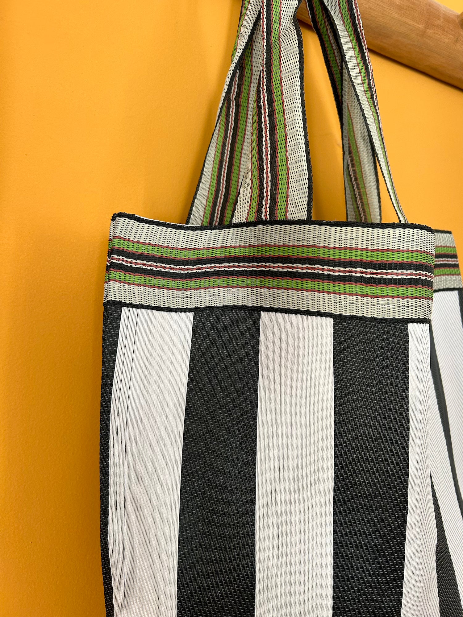 B&amp;W Striped Shopper