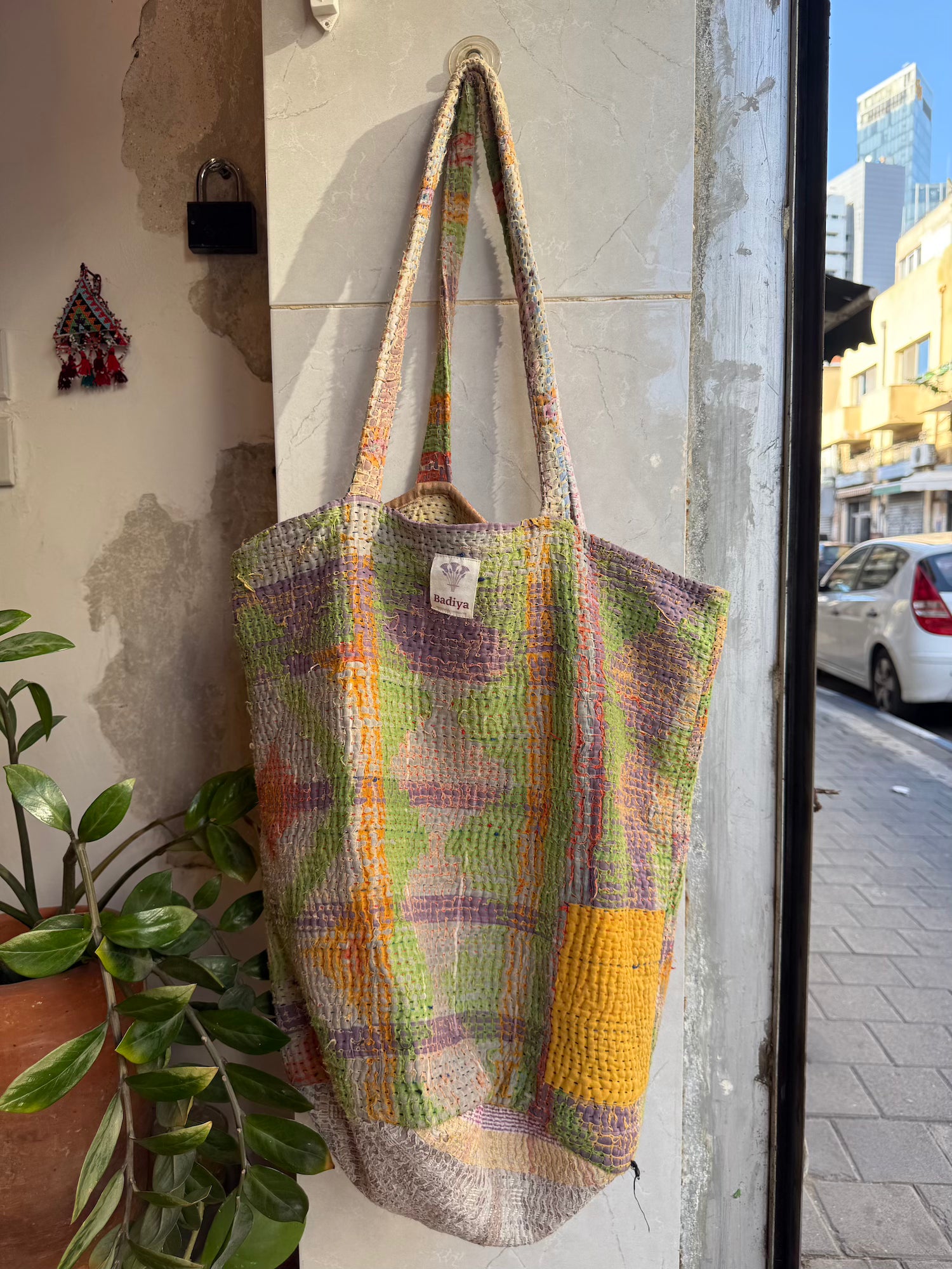 Oversized Kantha Bag