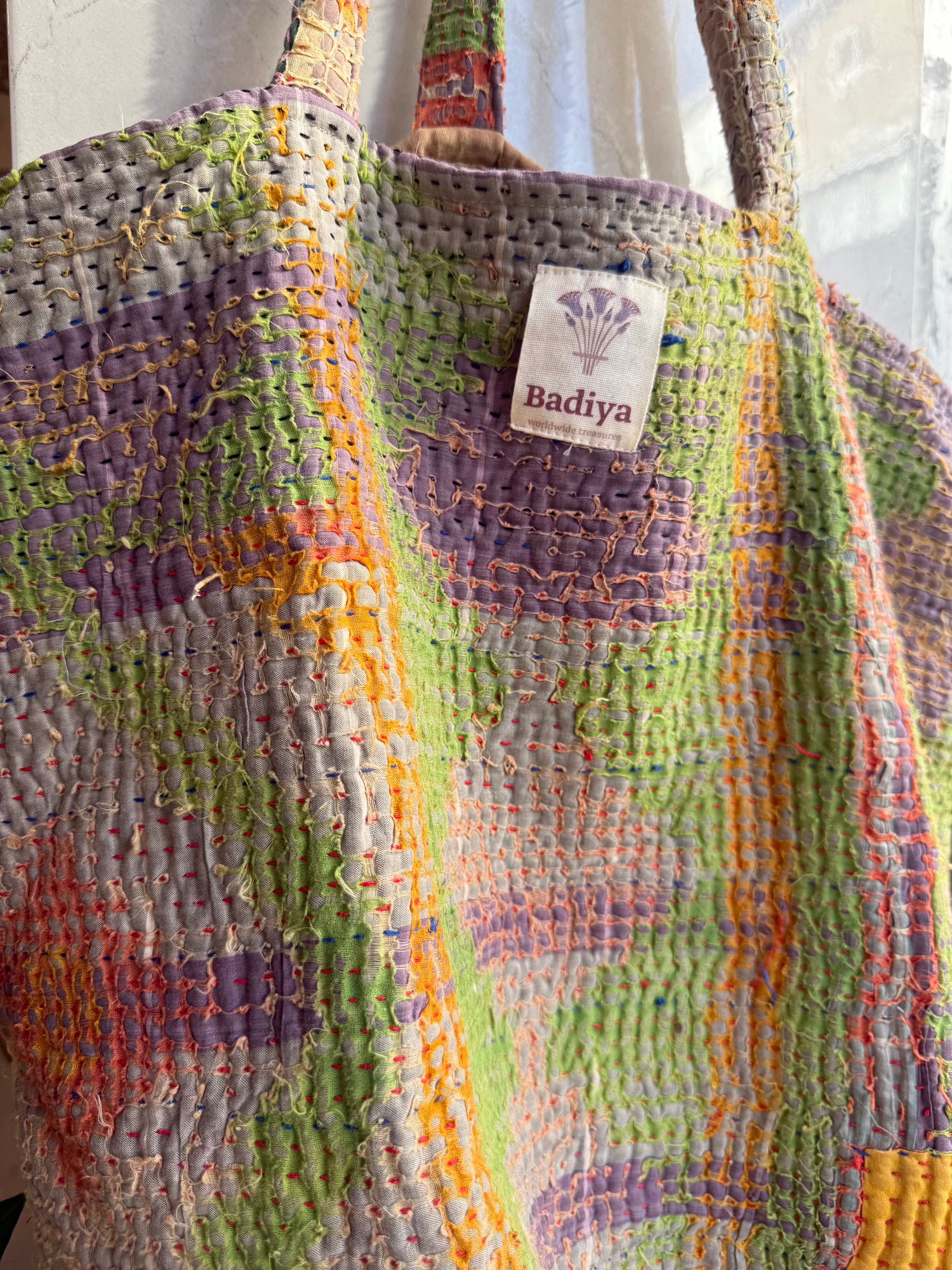 Oversized Kantha Bag
