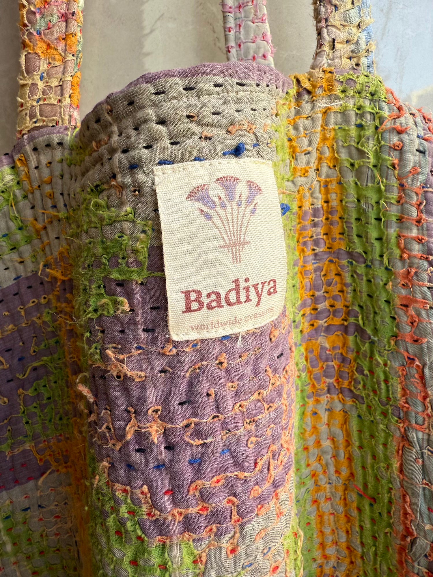 Oversized Kantha Bag