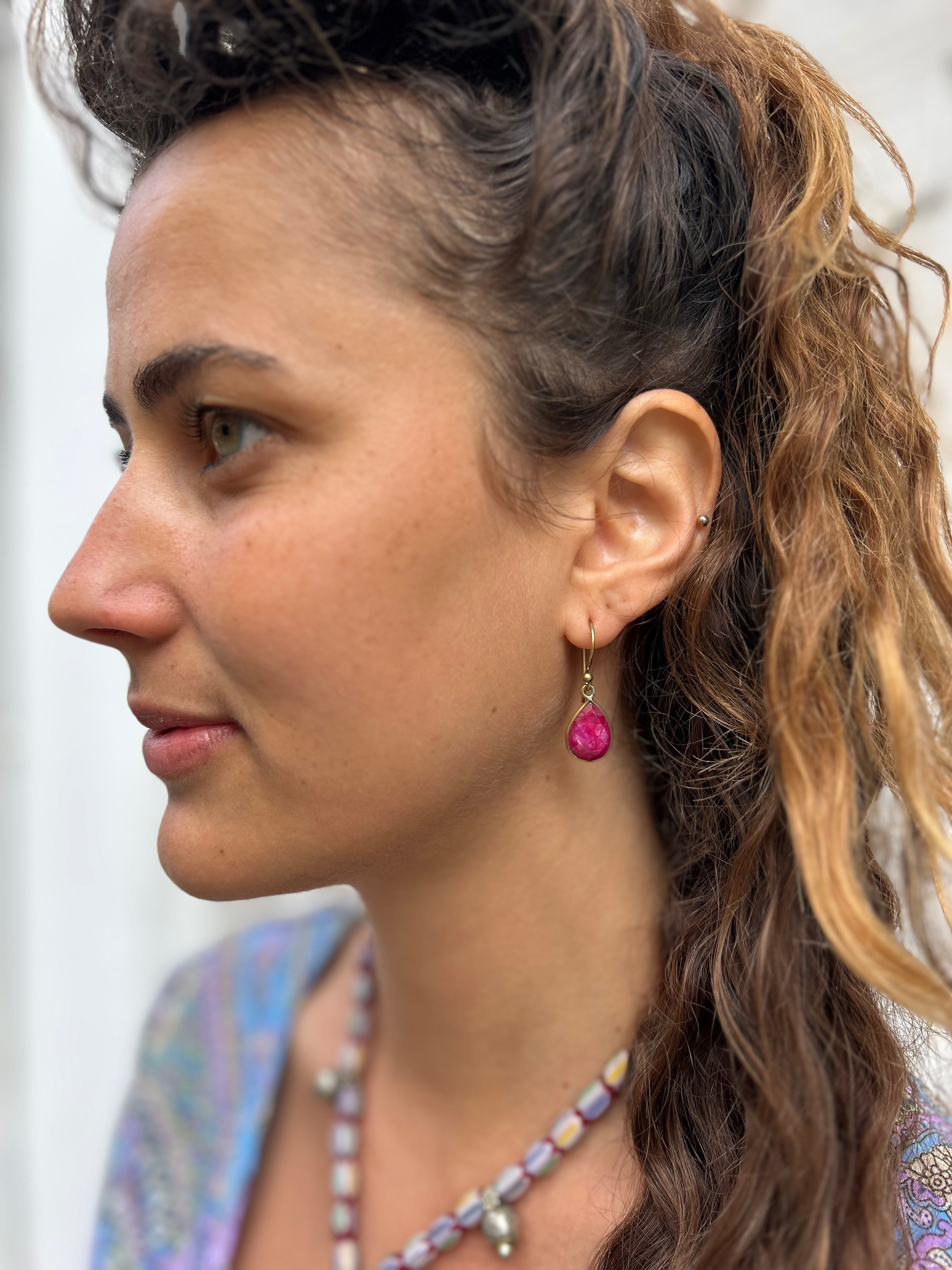 Brass Drop Earrings