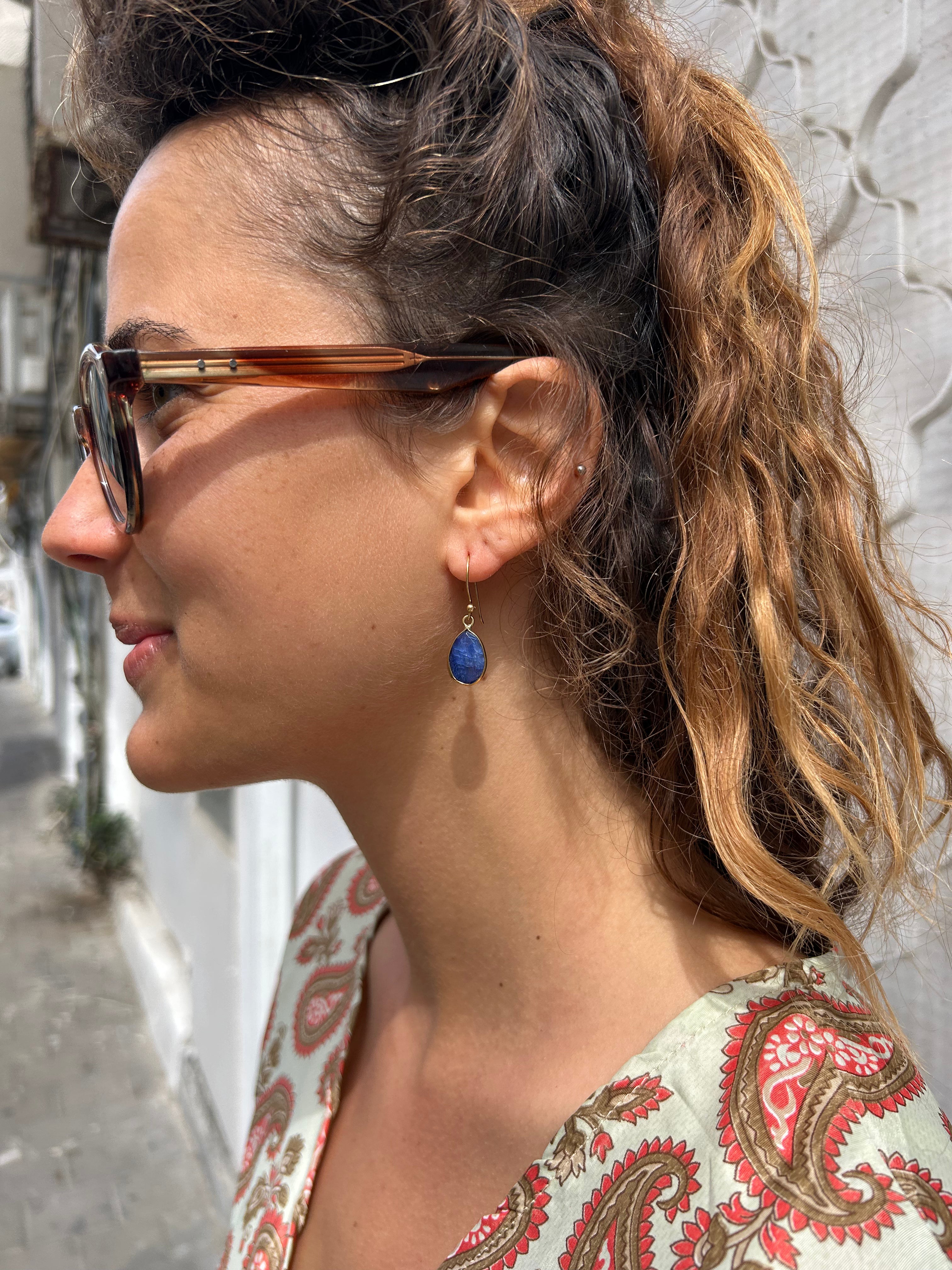 Brass Drop Earrings