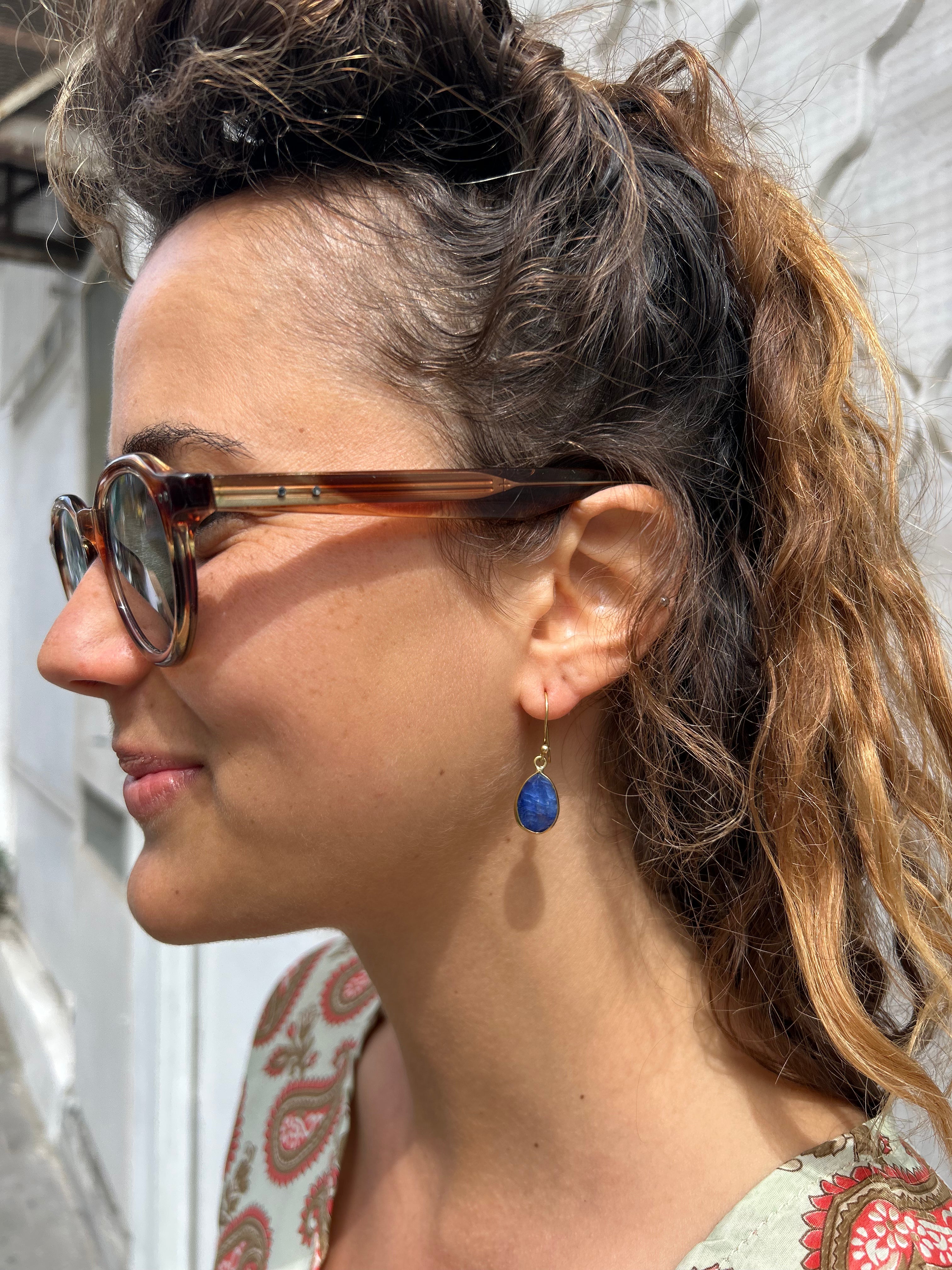 Brass Drop Earrings