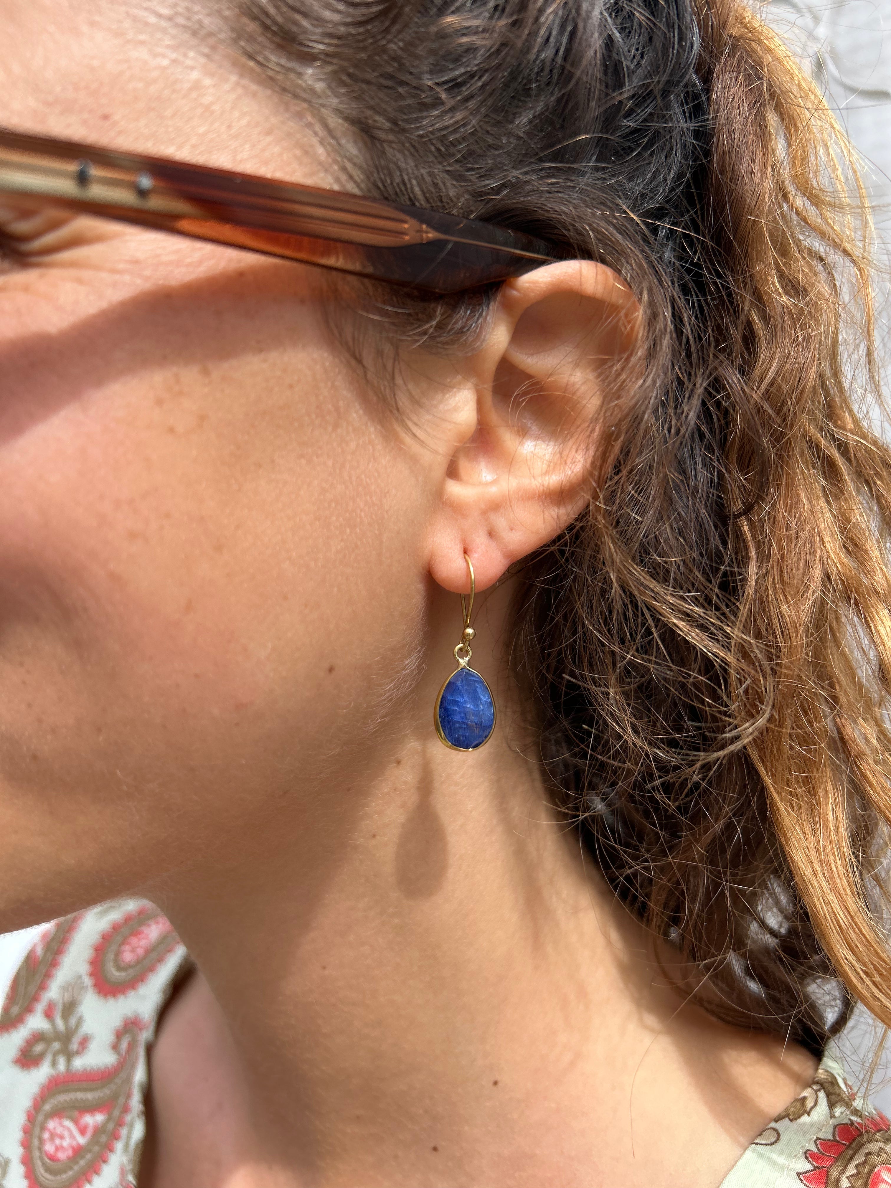 Brass Drop Earrings