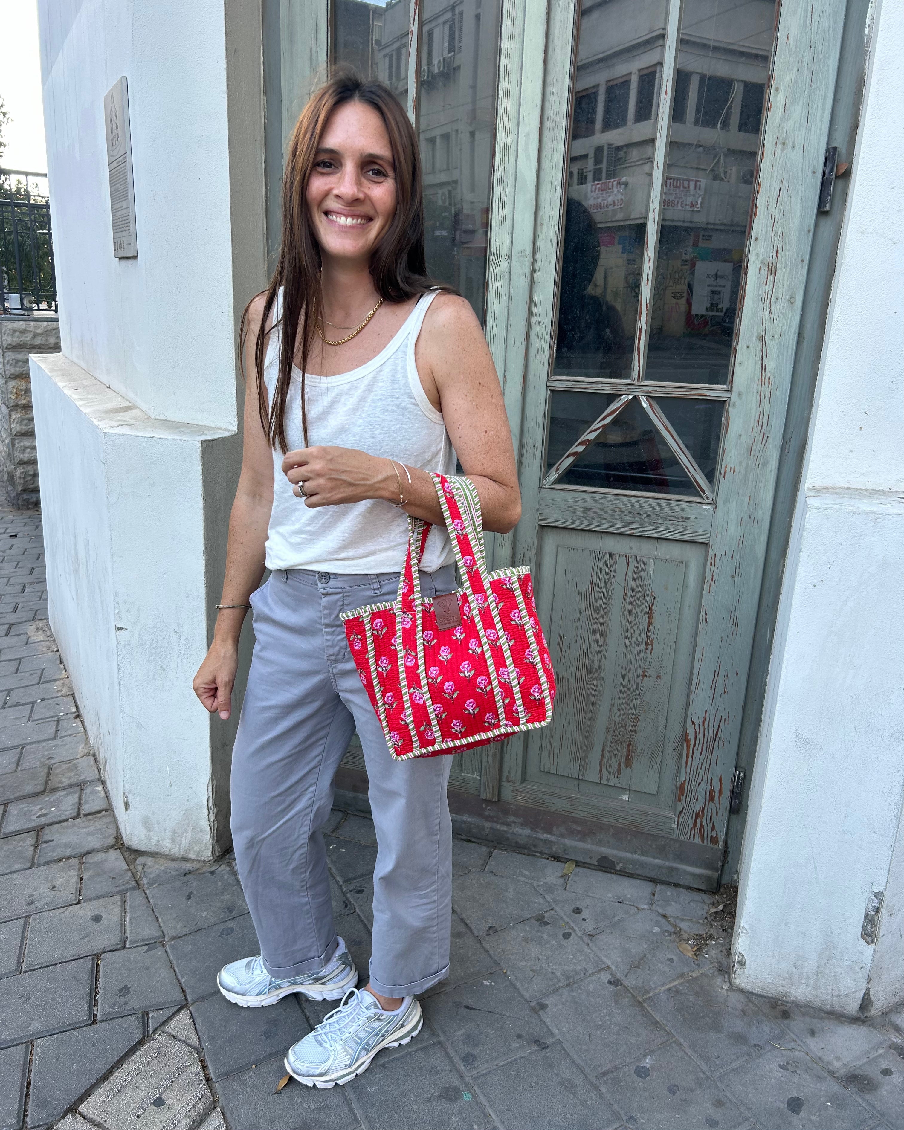Mini Tote Bag - Red
