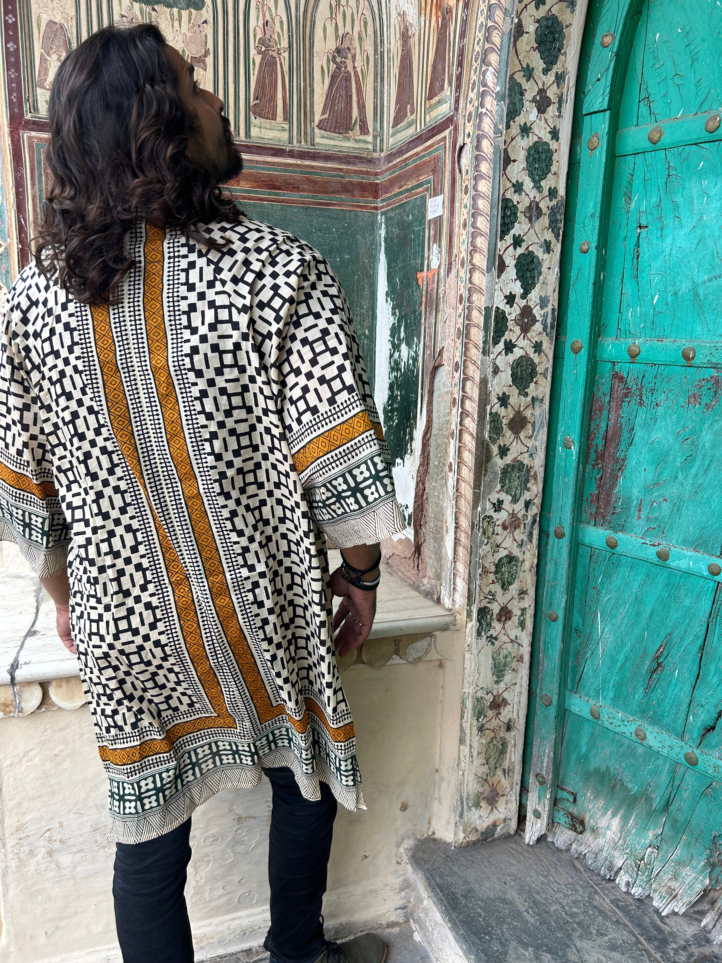 Cotton Print Kimono