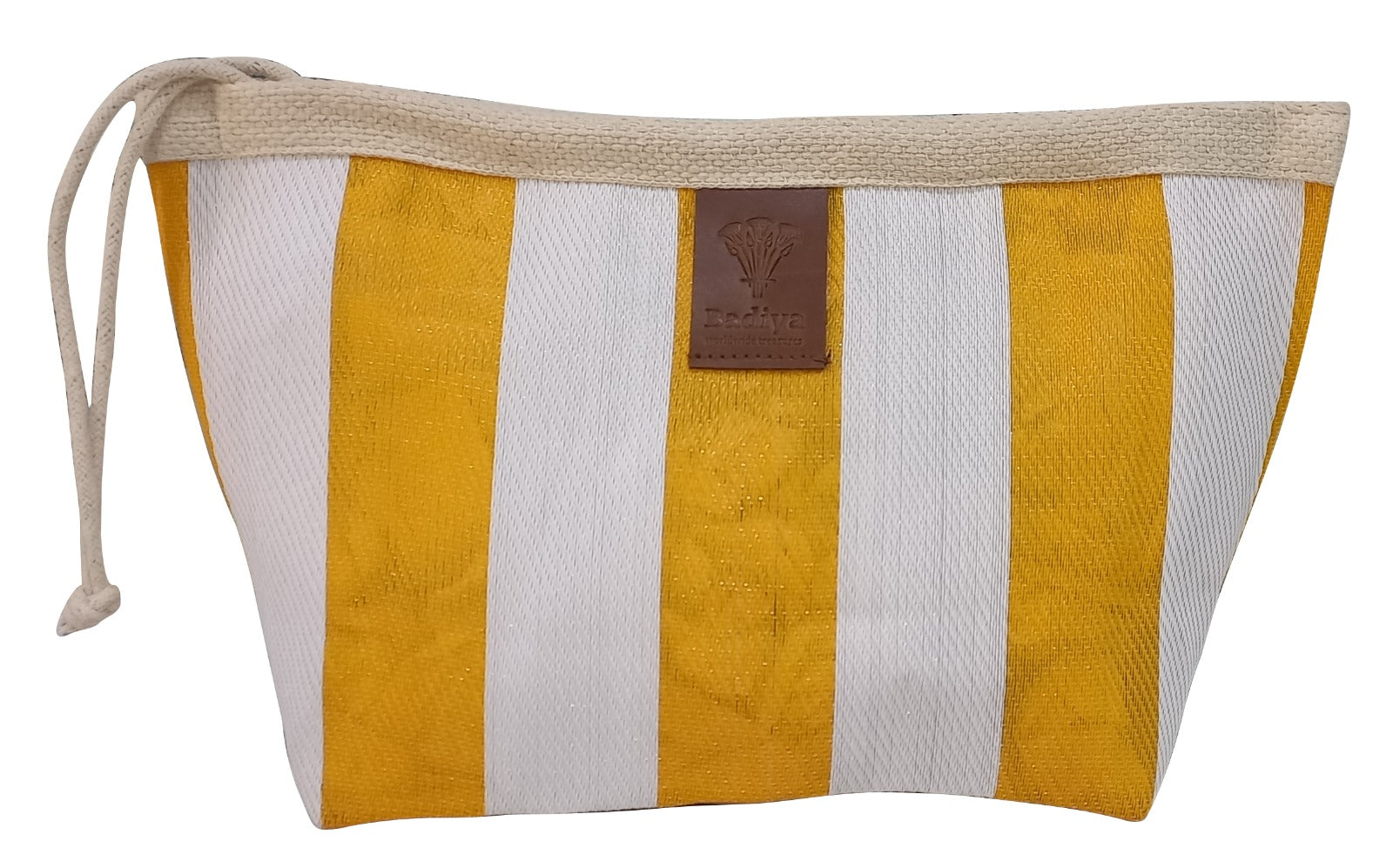 Amalfi Striped Pouch - Yellow