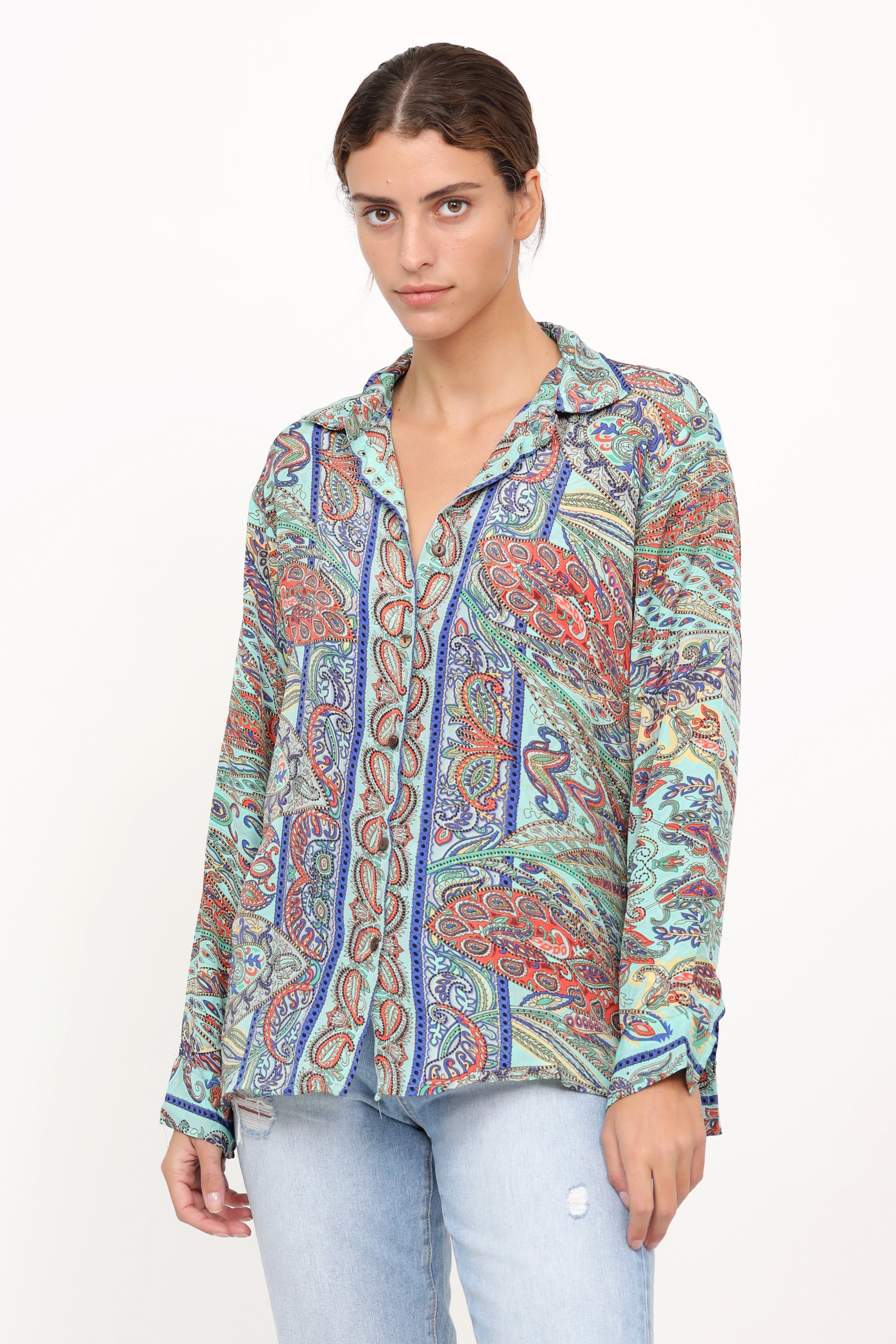 Nanda Shirt Turquoise