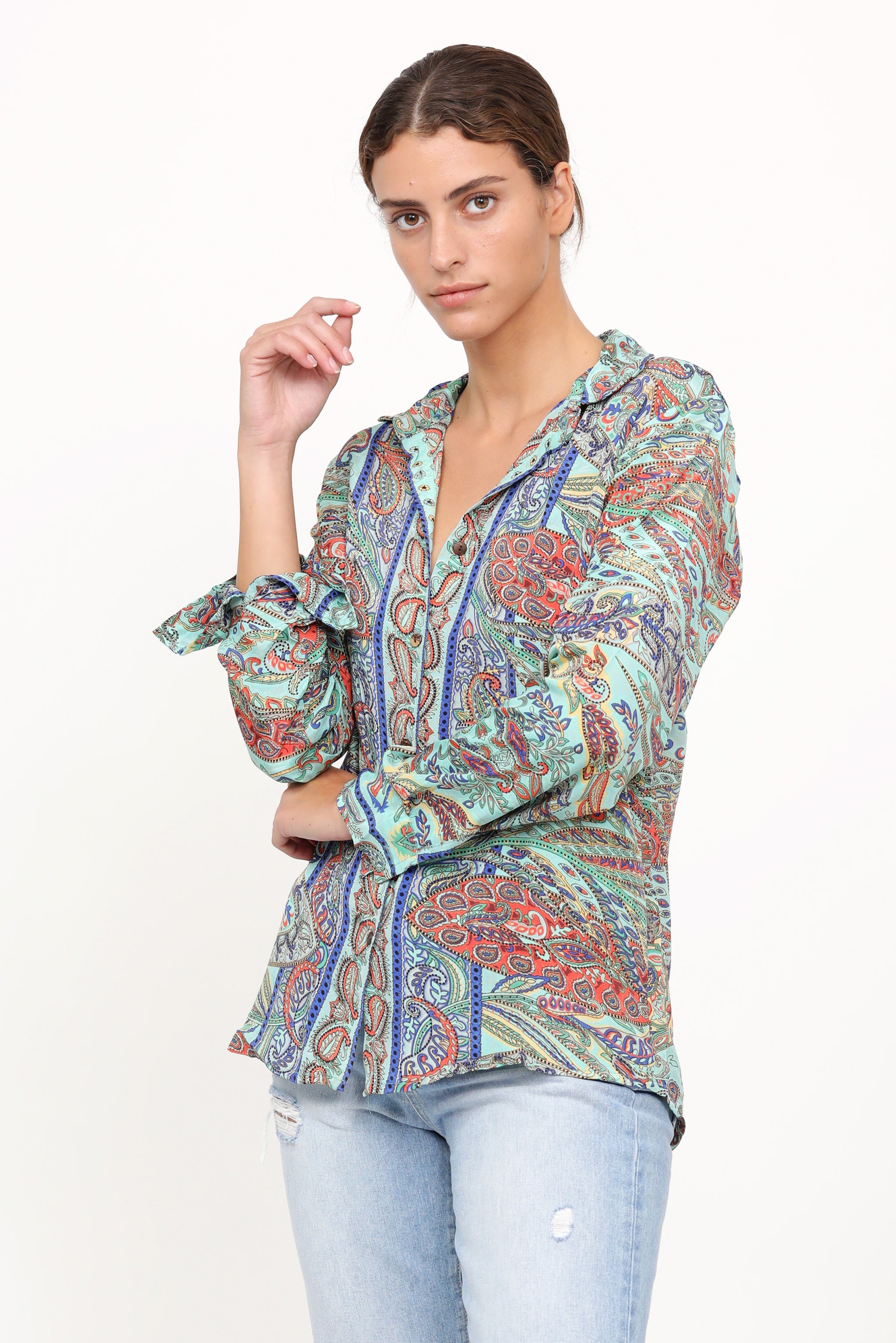 Nanda Shirt Turquoise