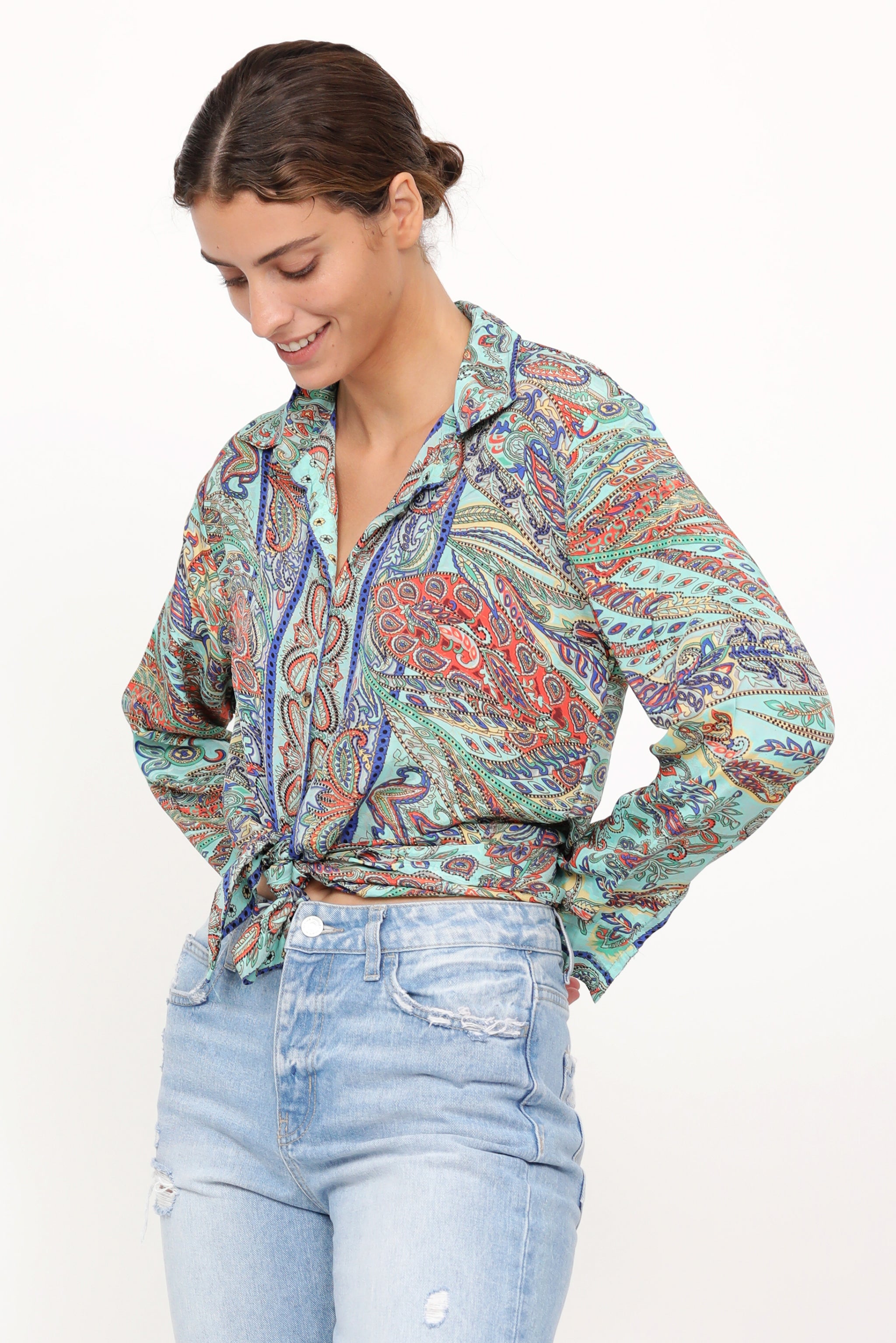 Nanda Shirt Turquoise