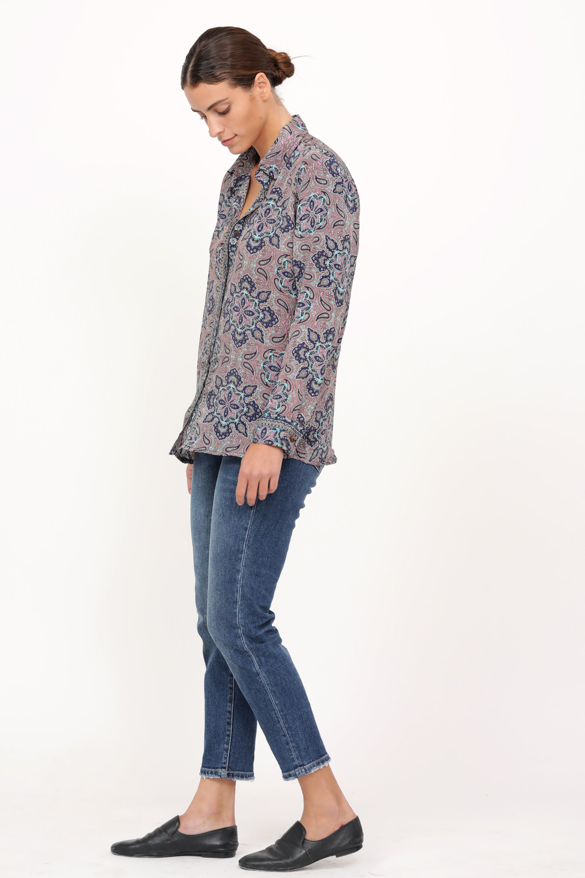 Nanda Shirt Purple Blue