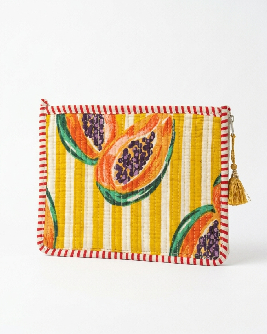 Pouch - Mustard Papaya