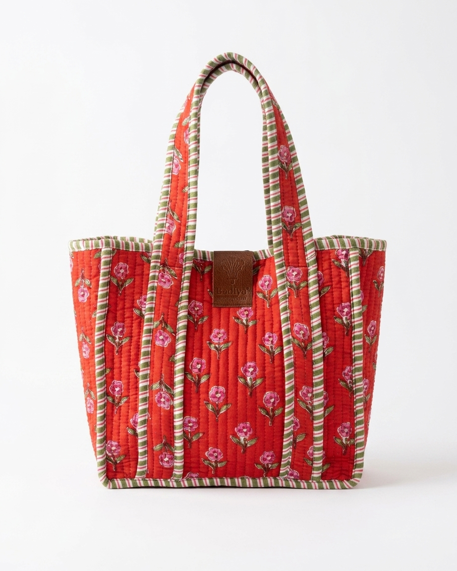 Mini Tote Bag - Red