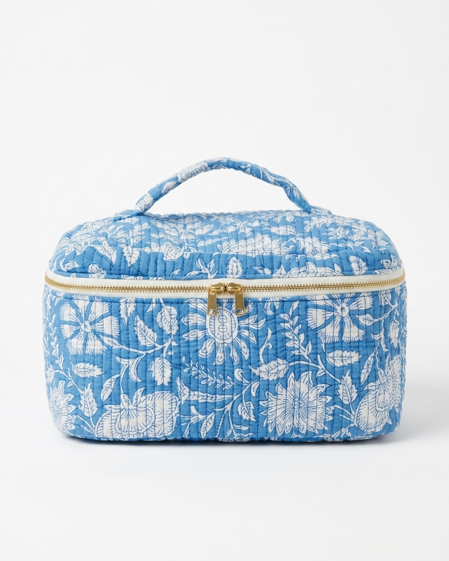 Sky Blue Vanity Bag