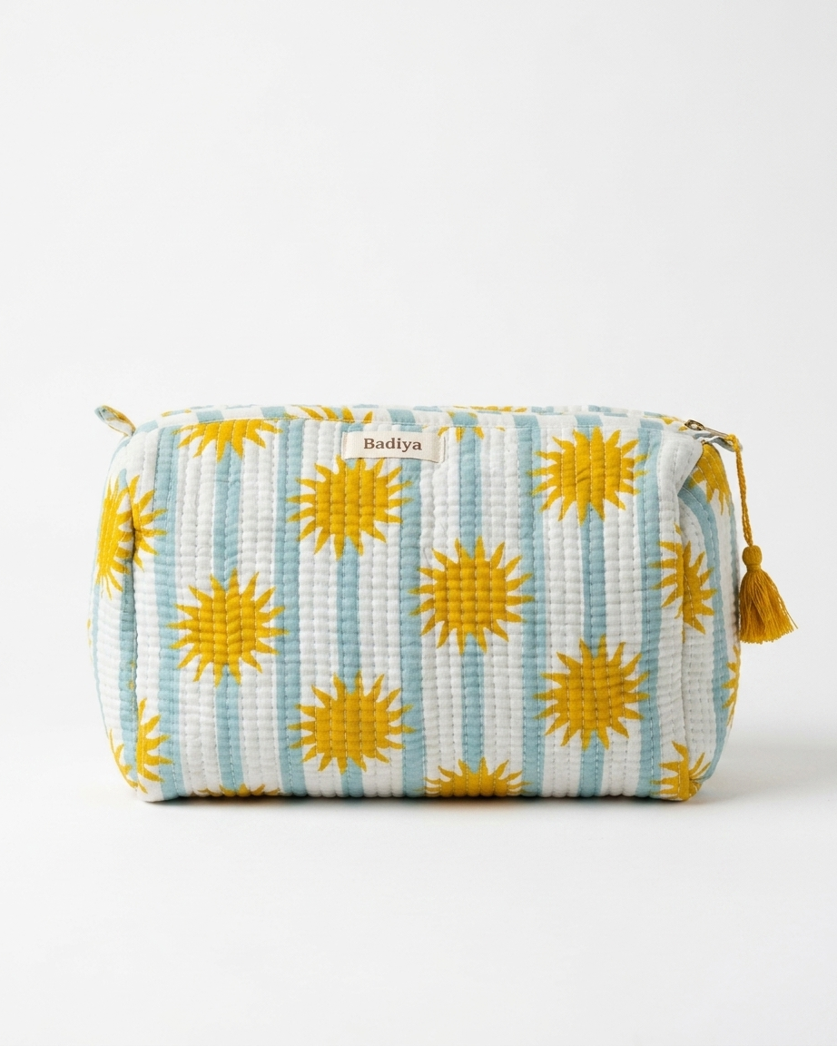 Argentina Sun Makeup Bag - Set of 3