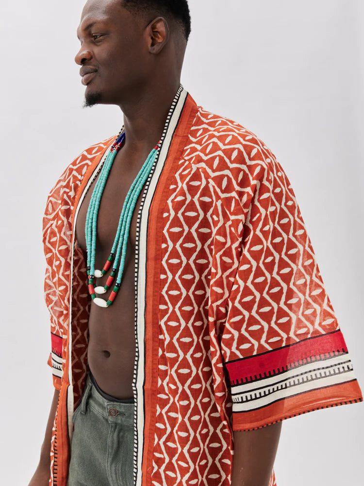 Cotton Print Kimono
