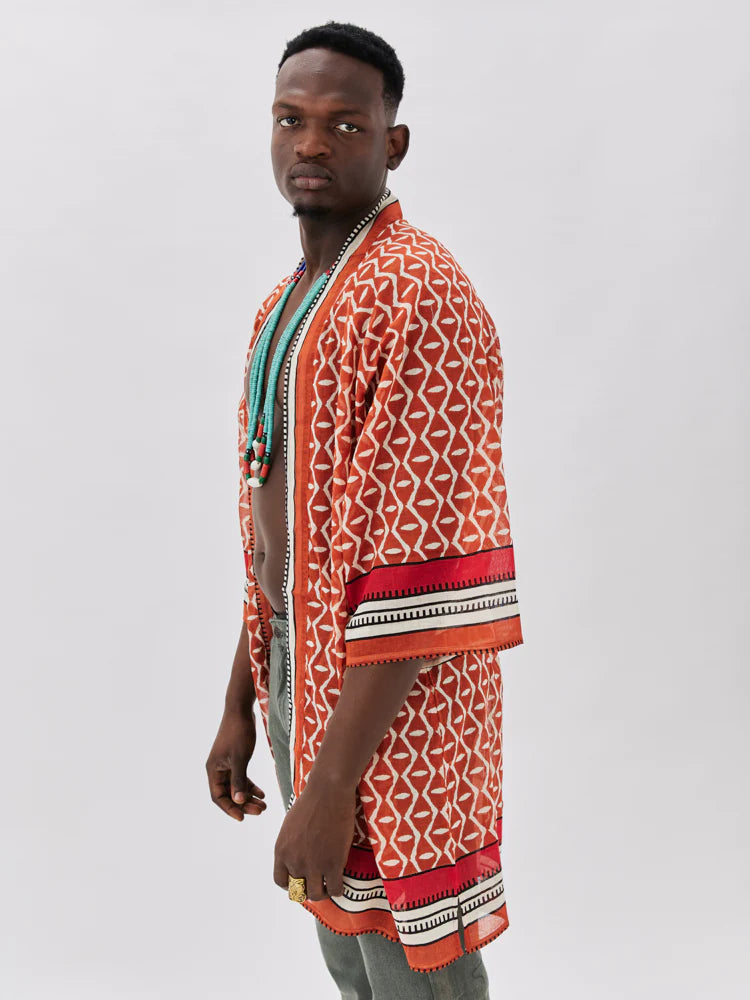 Cotton Print Kimono
